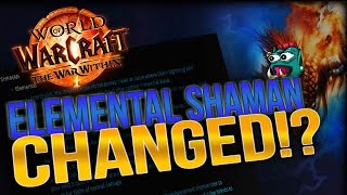 MASSIVE CHANGES  Are They Good Or Bad Patch 1105 Elemental Shaman Patch Notes Breakdown [upl. by Skill]