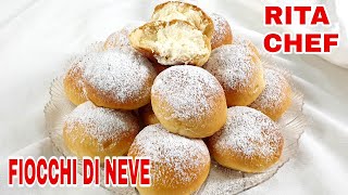 FIOCCHI DI NEVE⭐RITA CHEF  Brioches ripiene soffici come nuvole [upl. by Hilde]