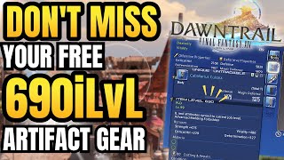 How to reach 690iLvL the moment you hit max level  ffxiv dawntrail guide [upl. by Gabbert]