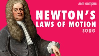 NEWTONS LAWS OF MOTION SONG Parody of DNCE  Cake By The Ocean [upl. by Anerbes]