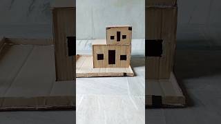 how to make cardboard house 🏠🏠toyhouse toyhome childrentoyhouse [upl. by Odnomar]