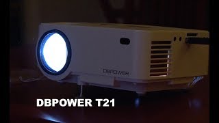 DBPOWER T21 Mini LED Projector  Image Quality [upl. by Peggi]