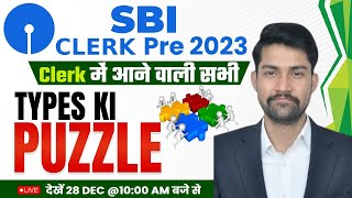 SBI Clerk Pre 2023  Clerk में आने वाली सभी Types ki Puzzle  SBI Clerk Puzzle Reasoning By Sanjay [upl. by Roane]