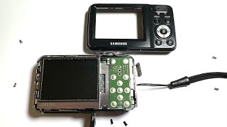 Samsung ES80 Digital Camera disassembly [upl. by Aynod]