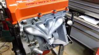 Spray painting exhaust manifold or headers  high temperature ceramic paint [upl. by Clite]