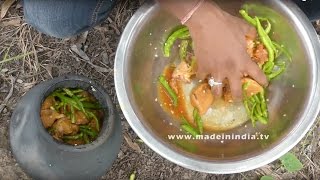 POT CHICKEN CURRY MAKING WITHOUT OIL  WORLD HEALTHIEST RECIPE  KUNDA CHICKEN street food [upl. by Atiloj]