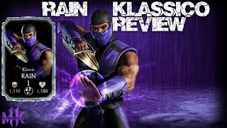 Gameplay e Review Rain Klássico MK Mobile O que eu achei dele [upl. by Ibrab]