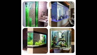 Modern Aquarium Design  Wall Mounted Fish Tank  Room Divider Aquarium  Fish Tanks Home Interior [upl. by Naahs]