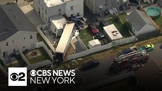 Truck slams into home in Carteret New Jersey [upl. by Eicam]