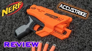 REVIEW Nerf Accustrike Quadrant  Unboxing Review amp Firing Demo [upl. by Huai86]