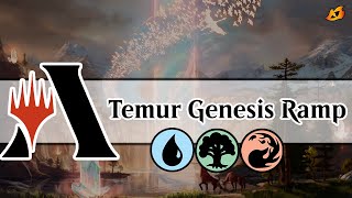 Temur Elemental  Yorion Mega Genesis Ramp  Ikoria Lair of Behemoths  MtG Arena [upl. by Ikaz]