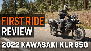 2022 Kawasaki KLR650 First Ride Review [upl. by Akinoj]