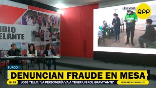 Keiko Fujimori y su plancha presidencial denuncia un quotfraude en mesa planificado y sistemáticoquot [upl. by Molton]