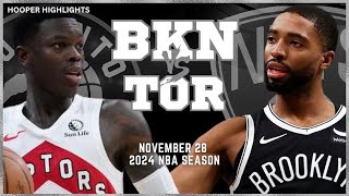 Toronto Raptors vs Brooklyn Nets Full Game Highlights  Nov 28  2024 NBA Season [upl. by Martz12]