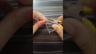 Diy anklet making at home beadsjewellery anklets viralshorts treandingshort fashion [upl. by Trudey]