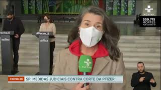 Governo de São Paulo vai entrar na Justiça contra a Saúde por corte de entrega da Pfizer [upl. by Geer]