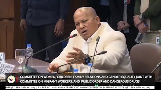 Sen Dela Rosa and Mary Ann Maslog had a heated exchange during the Senate  GMA Integrated News [upl. by Jordans]