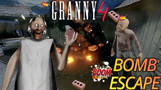 Granny 4 💣 Bomb Blast Escape Full Gameplay [upl. by Schmitz]