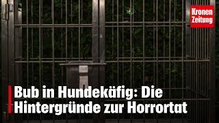 Bub in Hundekäfig Die Hintergründe zur Horrortat  kronetv NEWS [upl. by Siddra]