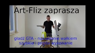 Jak wykonać gładź GTA wałkiem  prosty i szybki sposób wykonania gładzi [upl. by Eadmund]