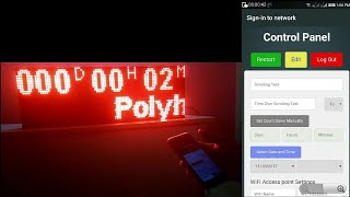 Wireless Timer with Scrolling LED using ESP8266 Arduino [upl. by Keviv]