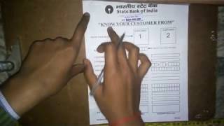 How To Fill KYC Form Of SBI  sbi का KYC फॉर्म कैसे भरे  sbi  sbi ka kyc form kaise bhare [upl. by Sivart]