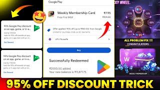 Google Play Store 95 Discount Offer 2024  How To Get 95 Off In Play Store  95 Offer Playstore [upl. by Nosnaj]