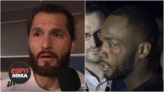 Jorge Masvidal Leon Edwards involved in backstage fight  ESPN MMA [upl. by Owiat243]