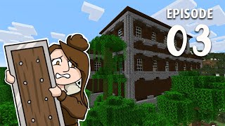 Getting Better at Minecraft  Ep 3 DEFEATING a Mansion [upl. by Nydia838]