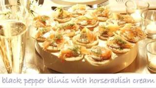 Black Pepper Blinis Pancakes with Horseradish Cream Tesco Recipe Video [upl. by Paris]