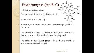 Macrolides SAR by Dr Shailaja Jadhav [upl. by Yruy150]