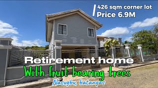 L19324 House and corner lot 426 sqm with fruit trees  retirement home  resthouse  nasugbu [upl. by Ricketts700]