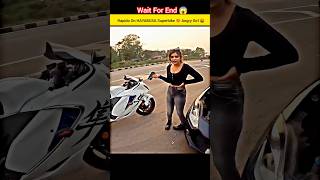 SUPERBIKE HAYABUSA RAPIDO WITH ANGRY GIRL 🤬sportsbike shorts [upl. by Nevet]