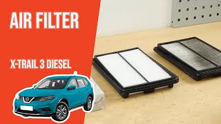 How to replace the air filter XTrail mk3 16 dCi 💨 [upl. by Adnohral]