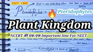 Pteridophytes Class 11th  Plant Kingdom  Class 11th NCERT Biology 🔥💯 [upl. by Lail]