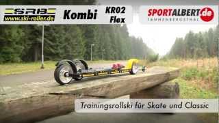 Rollski  Skiroller SRB Kombiroller SkateampClassik KR02 Flex 20122013 von wwwsportalbertde [upl. by Jaquelin]