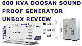 Doosan 600 KVA Generator Full review Generator parts n functions operation and Dg testing [upl. by Chastity]