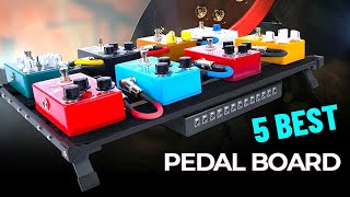 Top 5 Best Pedal Boards 2024  Guitar Pedal Board  Reviews [upl. by Aihk]