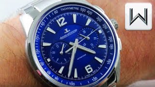 2018 Jaeger LeCoultre Polaris Chronograph Blue Dial Q9028180 Luxury Watch Review [upl. by Suiramed]