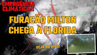 AO VIVO URGENTE A CHEGADA DO FURACÃO MILTON À FLÓRIDA [upl. by Arquit]