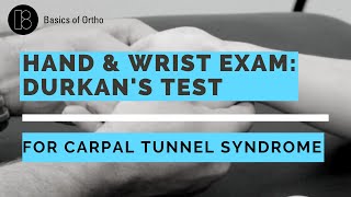 Wrist and Hand Exam Durkans and Carpal Tunnel Compression Test for Carpal Tunnel Syndrome [upl. by Panter85]