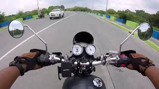 Motorstar Cafe 400 Custom Exhaust sound Onboard [upl. by Arrehs]