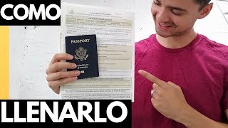 COMO LLENAR LA FORMA PARA EL PASAPORTE AMERICANO MODO FÁCIL [upl. by Thalia254]