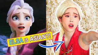 ELSA IS ASIAN 【Frozen 2 quotInto the Unknownquot Parody】 MiniMoochi [upl. by Nesnaj]