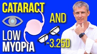 Cataract lens and low myopia of the eye [upl. by Aihsela]