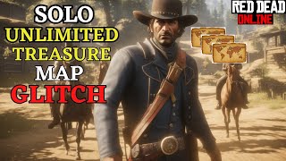 STILL WORKING INFINITE TREASURE MAPS GLITCH IN RED DEAD ONLINE RDR2 ONLINE [upl. by Quince]