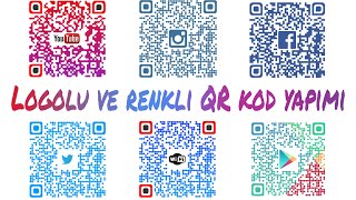 Logolu ve renkli QR kod oluşturmaÇok KolayMake QR code [upl. by Dnumsed161]