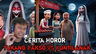 TEROR KUNTILANAK DI WARUNG BAKSO  CERITA HOROR [upl. by Swainson]