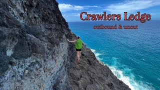 Crawlers Ledge on the NāPali Coast uncut in 4k outbound [upl. by Drice]