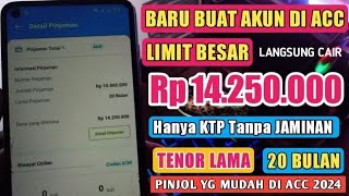 Pinjaman Online Mudah Cair Limit Besar Tenor Panjang Bunga Rendah  Pinjol Langsung Cair 2024 [upl. by Ecnarwal226]